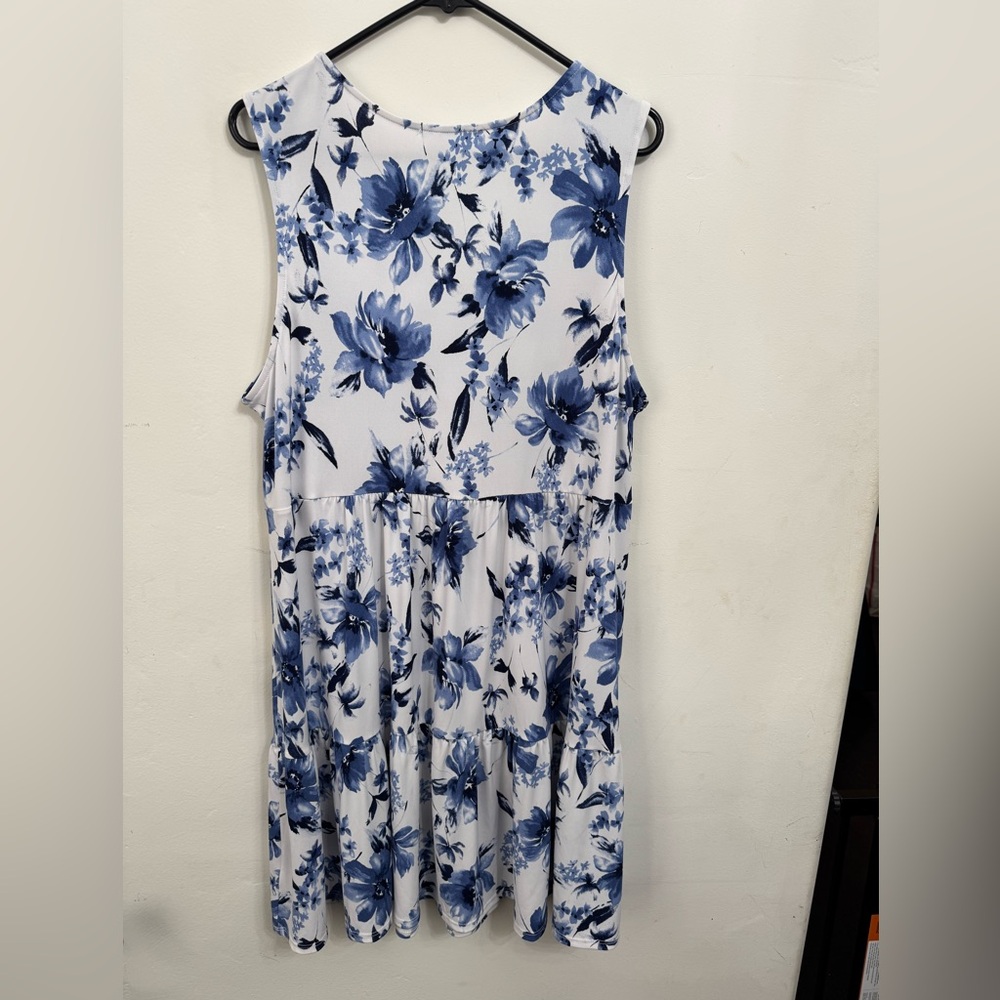 Kaileigh Blue Floral Dress